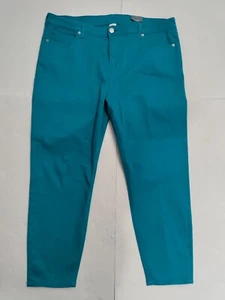 Passports Women's Teal Green Tapered High Rise Mom Jeans Size 18 NWT - Picture 1 of 9