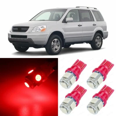 Paquete de 14 luces LED interiores ultra rojas para Honda Pilot 2003-2005 + HERRAMIENTA Foto 1 de 4