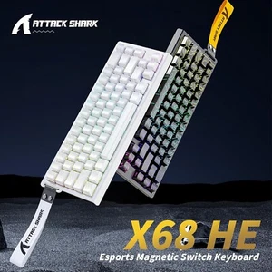 ATTACK SHARK X68 HE Wired Rapid Trigger Mechanical Gaming Keyboard - Picture 1 of 20