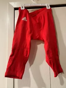 Adidas Jugend Fußball Hose Rot Kordelzug Medium Kompression Neu mit Etikett - Bild 1 von 7
