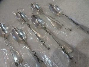 Vintage 1990 silver-plated 6 coffee spoons Christofle Cluny never used 13,6cm - Picture 1 of 11