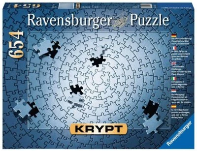 Ravensburger 15964 Puzzle Krypt 654 Pezzi  Adulti  Argento Monocromo a Spirale - Immagine 1 di 3