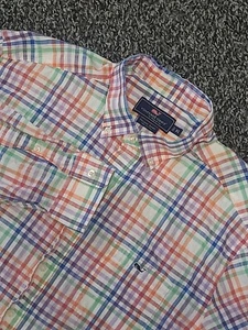 Camicia uomo Vineyard Vines XL Tucker vestibilità classica multicolore a quadri con bottoni - Foto 1 di 7