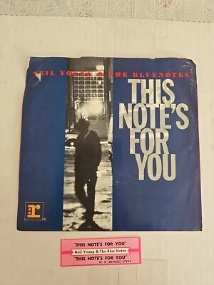 Neil Young - This Note's For You ,Reprise Records ,7" Vinly WithJukebox Strip - Image 1 of 4