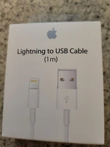 Apple Original Lightning to USB Cable 1 m New In Box For Cell And Ipad - Picture 1 of 7