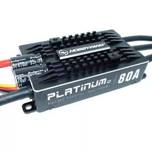 HobbyWing Platinum Pro 80A V4 ESC 3S-6S BEC 5-8V 10A Regler bürstenloser Motor - Bild 1 von 3