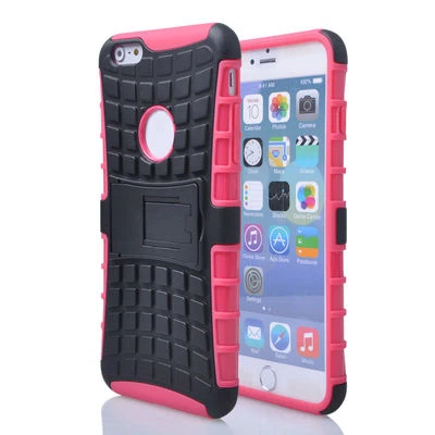For iPhone 6 Plus 5.5" Rubber Hybrid Armor Impact Defender Skin Case Skin - Image 1 of 4