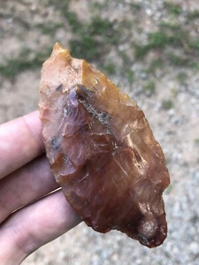 Translucent Marion Authentic Georgia Florida Native American Artifacts Arrowhead - Picture 1 of 8