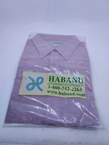 Harband Shirt Men XL Pink Button Up Short Sleeve NEW - Picture 1 of 4