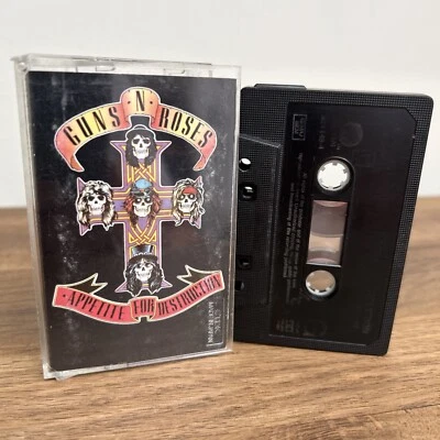 GUNS 'N' ROSES - APPETITE FOR DESTRUCTION (GEFFEN  9241484) 1987 UK CASSETTE - Image 1 of 4