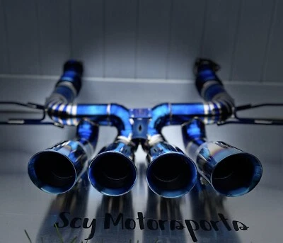 2023 2024 2025 Chevrolet C8 Corvette Z06 Kit de sistema de escape completo de titanio de 3 pulgadas Foto 1 de 4