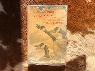 Aldo Leopold book  * A SAND COUNTY ALMANAC *  hardcover/dj SECOND PRINTING 1950 - Image 1 of 4