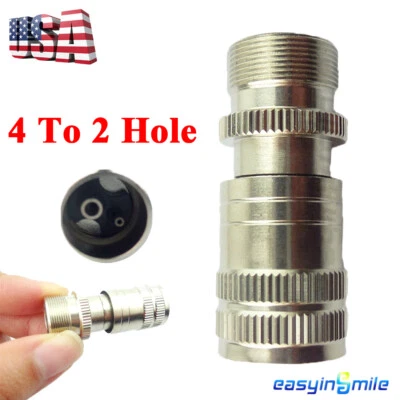 Adaptador de turbina de pieza de mano dental de alta velocidad cambiador de orificios de 4 a 2 orificios Easyinsmile Foto 1 de 4