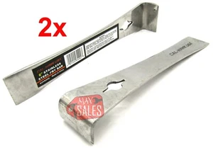 (2) 6 Zoll EDELSTAHL HEBELSTANGE Set Nagelzieher SCHABER Schwerlast Stangen  - Bild 1 von 3