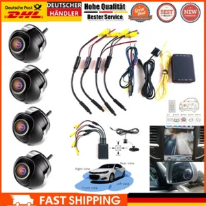 360 °Auto Grad Parking HD Panorama Nahtlose 4 Kamera Parkplatz Monitor-System - Bild 1 von 14
