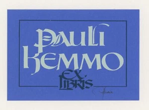 Hannu Paalasmaa Ex Libris Pauli Kemmo Siebdruck signiert - Imagen 1 de 2