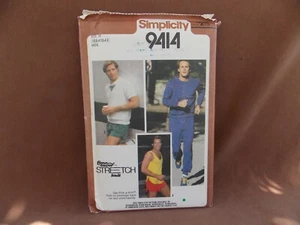 Simplicity Mens Pullover Top, Tank Top, Sweatpants & Shorts Sizes 38-42 Uncut - Picture 1 of 2