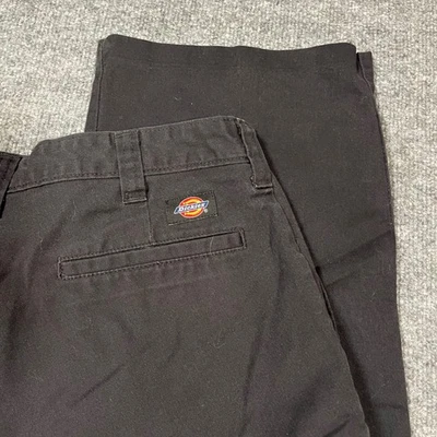 Dickies Mens Black Cargo Pants 34x30 Work Wear Utility Pocket Cotton Blend Baggy - Image 1 of 4