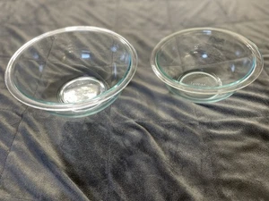 Vintage Set of 3 Pyrex Clear Glass Nesting Mixing Bowls #322 #323 #325 - Picture 1 of 6
