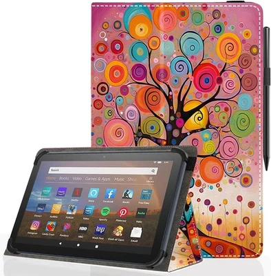 Universal 10 10.1 Inch Android Tablet Case,Slim Folding Stand Dream Tree 02  - Image 1 of 4