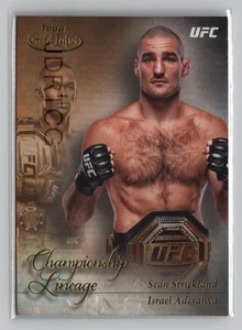 Topps UFC Gold Label CL-1 Championship Lineage Sean Strickland Israel Adesanya - Picture 1 of 2