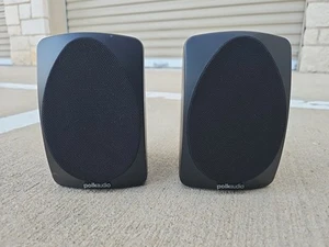 Original Polk Audio RM6000BD schwarz 2 Satelliten Surround Lautsprecher Paar FUNKTIONIEREN SUPER - Bild 1 von 6
