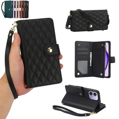 Wallet Case RFID Leather Magnetic Flip Cover For Oppo A40 A60 A3 K12X A80 A98 - Image 1 of 4