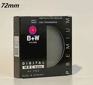 B+W CPL Polarizer/Polarizing KSM Digital 72mm XS-PRO MRC Nano Haze Filter - Picture 1 of 10