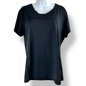 N.Y.L. Sport Activewear Black V-Neck Women's Tee XL - Picture 1 of 13
