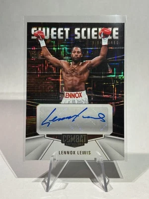 2025 Panini Combat Anthology-Lennox Lewis- Sweet Science Auto Squared Circle /8  - Image 1 of 2