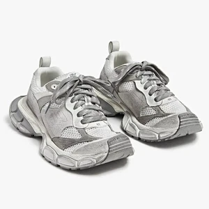 Balenciaga 3XL Used-Look Wildleder & Mesh Turnschuhe hellgrau Größe 37 UVP 1.130 $ - Bild 1 von 14