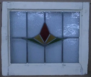 RESUMEN ANTIGUO INGLÉS VITRAL CON PLOMO 22.25" X 18.5" - Imagen 1 de 3
