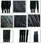 Black Laces Waxed - Round, Cord, Flat, All Lengths, For Boots, Shoes & Trainers