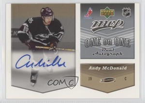 2006-07 Upper Deck MVP One on Dual Chris Kunitz Andy McDonald #OA-MK Auto