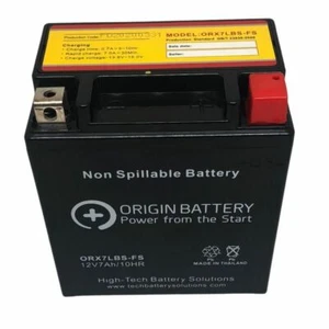 Kawasaki KL250 Super Sherpa KLX250S KLX140L 12V Motorcycle Battery ORX7LBS - Picture 1 of 1