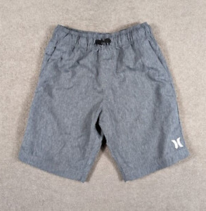 Hurley Youth Hybrid Gray Shorts Elastic Waistband Stretch Pockets Boys 7
