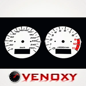 Suzuki GSX 1400 KM/H Aftermarket Instrument Cluster White Gauge Faces - Bild 1 von 1