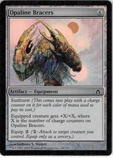Opaline Bracers *FOIL Common* Magic MtG x1 Fifth Dawn MP