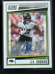 2022 Score - Signatures #185 J.K. Dobbins (AU) - Picture 1 of 3
