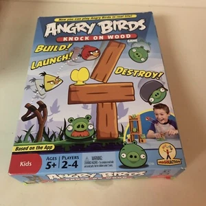 Angry Birds Knock On Wood Game 2010 Mattel Games 100% Complete Board Game - Picture 1 of 5