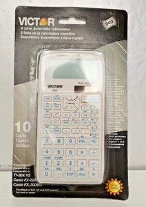 Victor Advanced Scientific Calculator 10 Digit Model 940 Solar Dual Power 2 Line - Picture 1 of 8