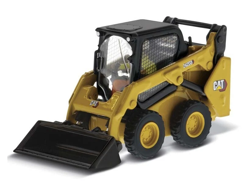Diecast Masters 1/50 CAT 242D3 Skid Steer Loader w/ accessories 85676