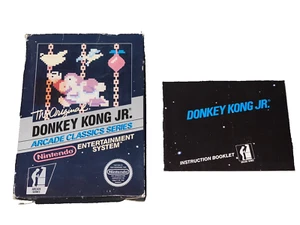 Donkey Kong Jr pour NES : 3 vis NON-Hangtab BOITE + MANUEL UNIQUEMENT, variante très rare ! - Photo 1/20