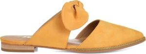 Brinley Co. slip-on donna con fiocco accento piatto, senape 7,5 regolare US - Foto 1 di 5