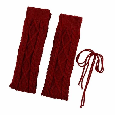 Mujeres Invierno Cálido Tejido Crochet Sobre la Rodilla Calentadores de Piernas Leggings Bota Calcetines Inclinados Foto 1 de 4