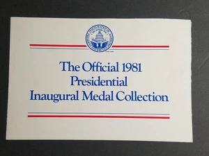 1981 Reagan Presidential Inaugural Medal Collection Brochure/Order Form - Picture 1 of 10