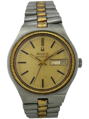 Orologio da polso uomo Bulova Accutron Quartz con cinturino originale cal. 2182, difettoso - Immagine 1 di 4