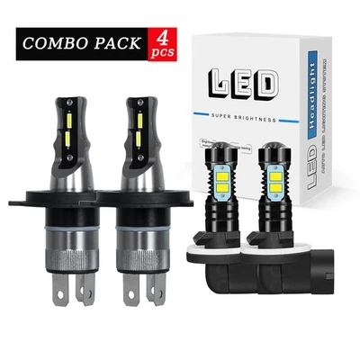 Para Para Hyundai Tucson 2010 2011 2012 2013 Faros LED Hi/Lo + Luz antiniebla 4x Foto 1 de 4