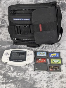 Game Boy Advance Console Bundel AGB-001 Case + 6 Games Super Mario - Video Demo - Picture 1 of 24