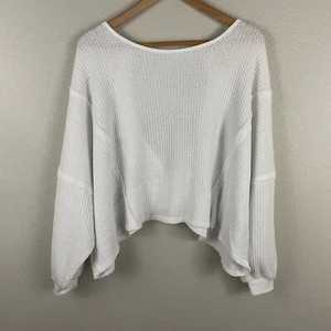 We The Free Womens S White Love Me Thermal Top Cut Out Back - Picture 1 of 6
